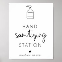 Hand sanitising Station Minimalist elegant