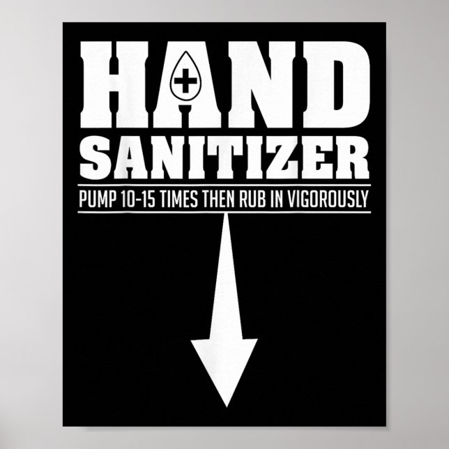 Hand Sanitizer Funny Sarcastic Adult Humour Dirty  Poster (Front)