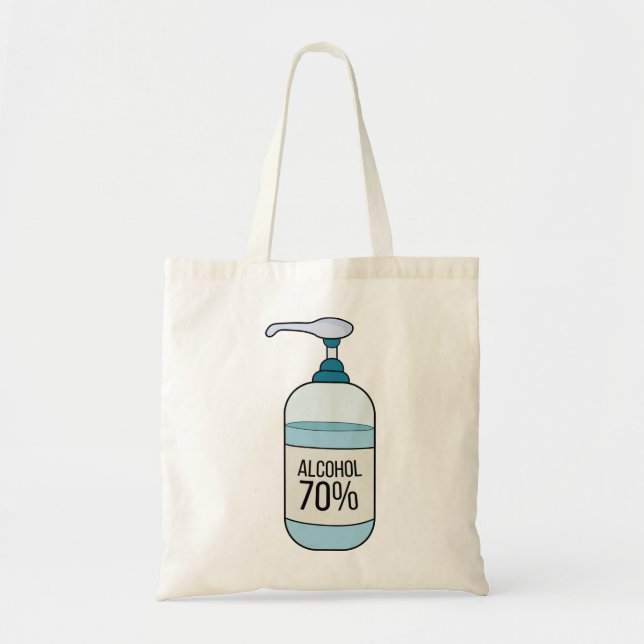 Hand Sanitizer Gel with 70% Alcohol Tote Bag (Front)