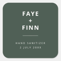 Hand Sanitizer | Green Covid Scandi Modern Wedding