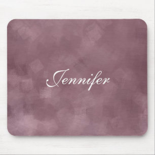 Hand Script Rose Gold Colour Trendy Modern Templat Mouse Pad