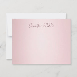 Hand Script Rose Gold Elegant Modern Template