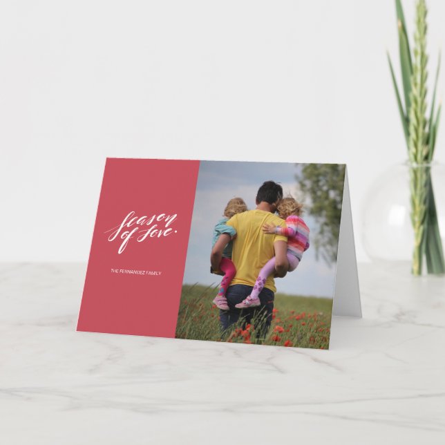 hand script season of love Greeting Cards (Front)