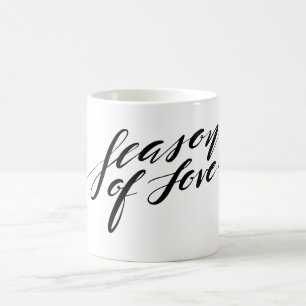 hand script season of love Mug