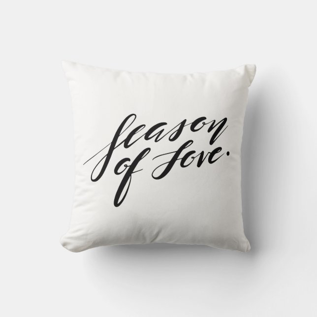 hand script season of love Pillow (Front)