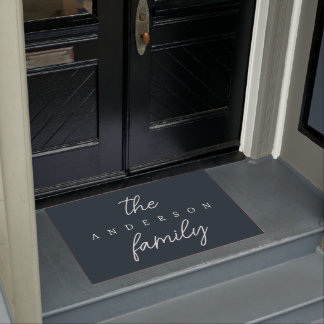 Hand Scripted | Personalised Family Name Doormat