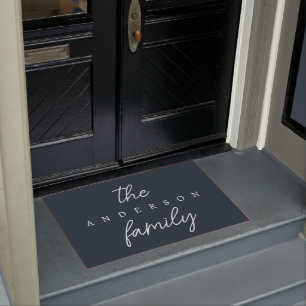 Hand Scripted   Personalized Family Name Doormat