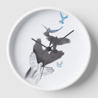 Hand shadow Flying birds Illusion Surreal art