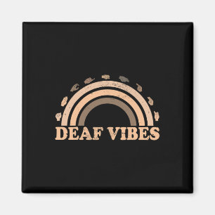 Hand Sign Language ASL Hand gesture deaf vibes awa Magnet