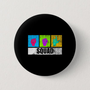 Hand Sign Language For Deaf Pride And Deaf Awarene 6 Cm Round Badge