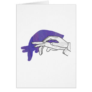 Hand Silhouette Anteater Purple