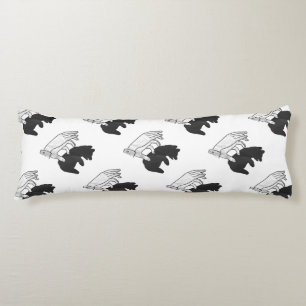 Hand Silhouette Bear Cub Body Cushion