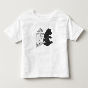 Hand Silhouette Bear Cub Toddler T-Shirt
