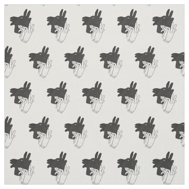 Hand Silhouette Billy Goat Grey Fabric (Swatch)