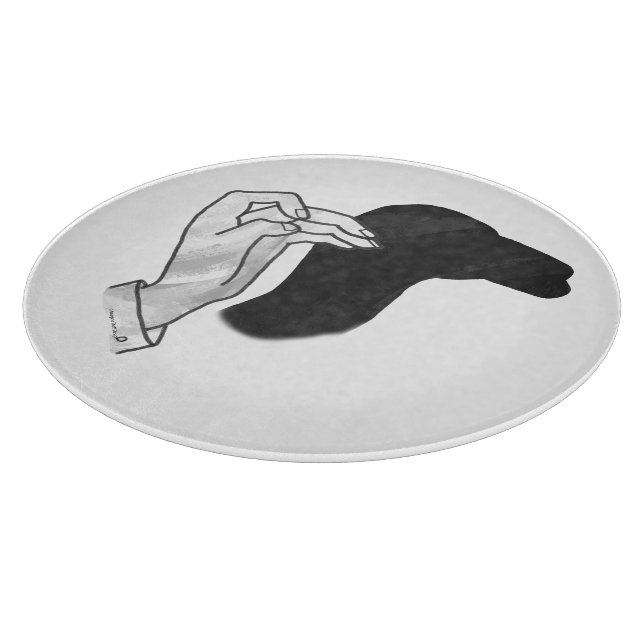 Hand Silhouette Camel Cutting Board (Corner)