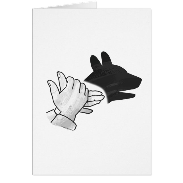 Hand Silhouette Dog (Front)
