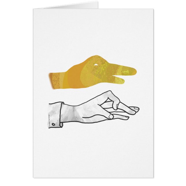 Hand Silhouette Duck Yellow (Front)