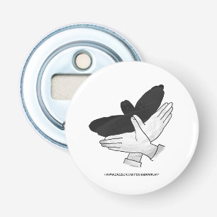 Hand Silhouette Eagle Bottle Opener