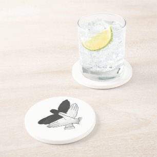 Hand Silhouette Eagle Coaster
