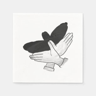 Hand Silhouette Eagle Napkin