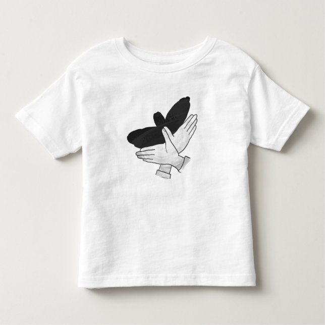 Hand Silhouette Eagle Toddler T-Shirt (Front)