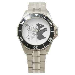 Hand Silhouette Rabbit Watch