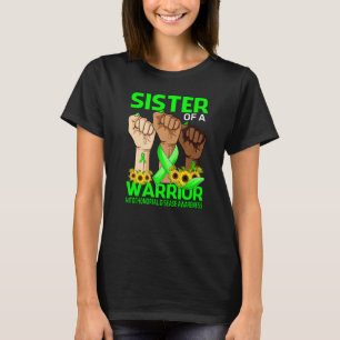 Hand Sister Of A Warrior Mitochondrial Disease Awa T-Shirt
