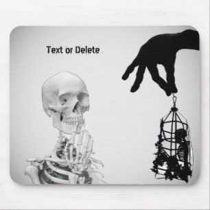 Hand Skeleton Halloween Mousepad