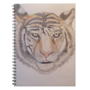 Hand sketch tiger notebook