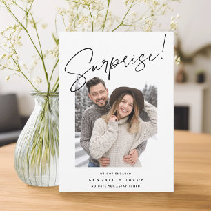 Hand Sketched Surprise Engagement Announcement