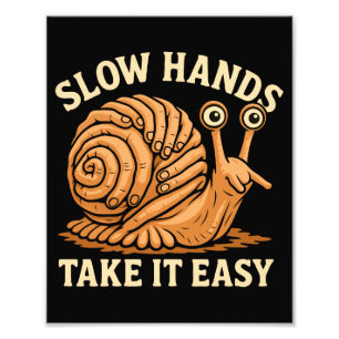 Hand Snail Art Handmade Snail Style Photo Print