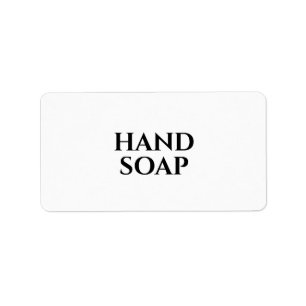 Hand Soap. Label
