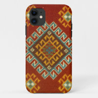 Hand stitched oriental carpet