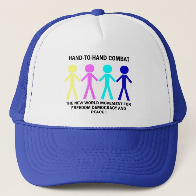 HAND-T0-HAND COMBAT... TRUCKER HAT (Front)