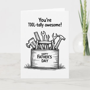 Hand Tool Happy Fathers Day Card