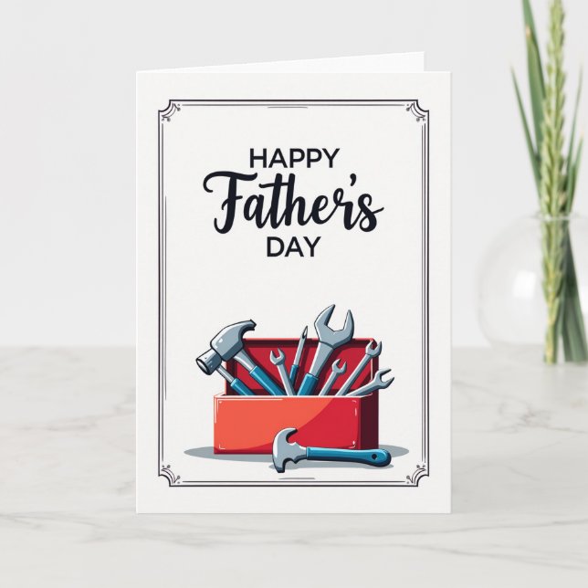 Hand Tools Fathers Day Card (Front)