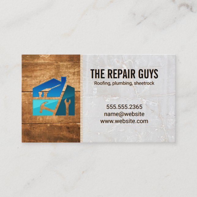 Hand Tools | General Contractor | Carpentry Business Card (Front)