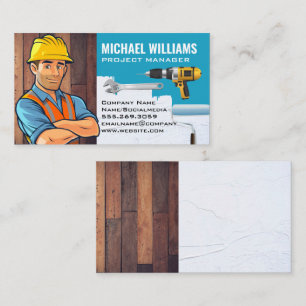 Hand Tools   Handyman   Wood   Painted Wall  Business Card