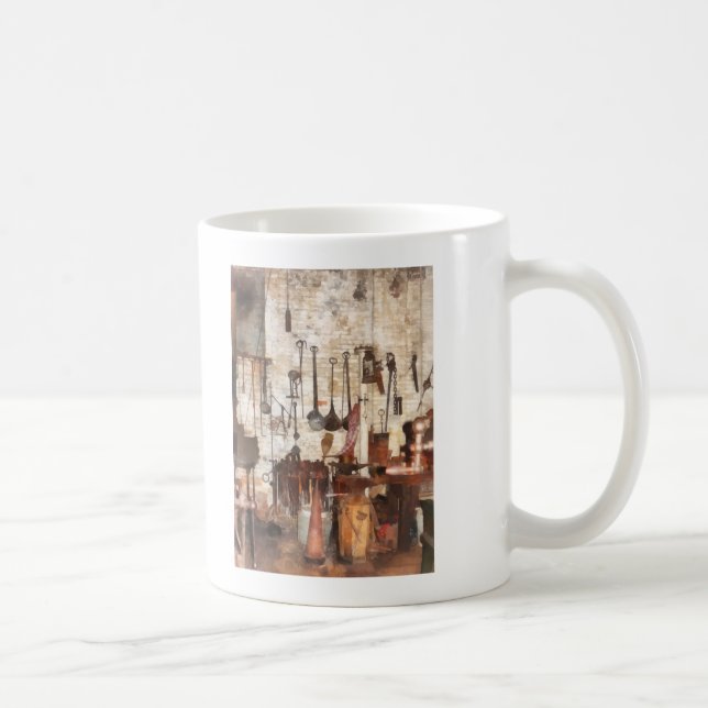 Hand Tools in Machine Shop Coffee Mug (Right)