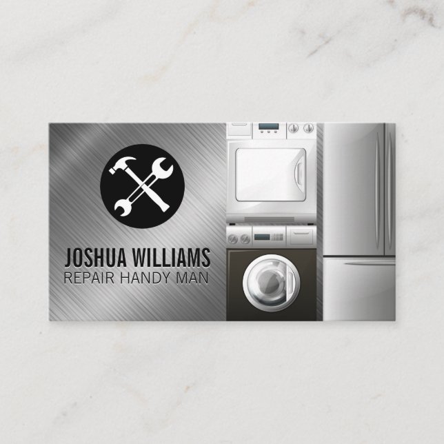 Hand Tools Logo | Appliances Business Card (Front)