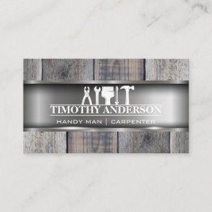 Hand Tools   Metal and Wood Business Card