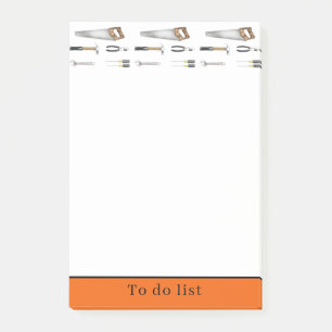 Hand tools post-it notes