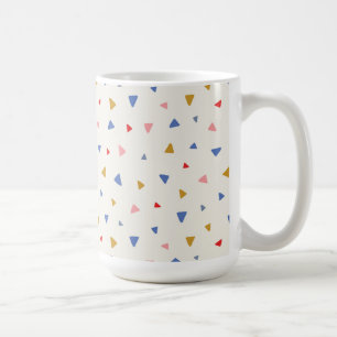 Hand Tossed Triangle Pattern Coffee Mug
