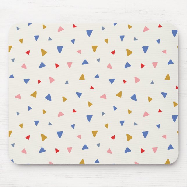 Hand Tossed Triangle Pattern Mouse Pad (Front)