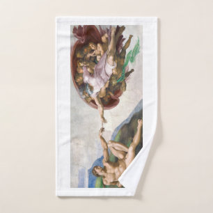 HAND TOWEL : MICHELANGELO : THE CREATION OF ADAM