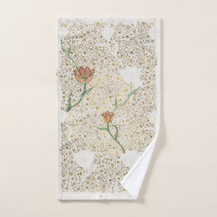 HAND TOWEL : WILLIAM MORRIS : GARDEN TULIP