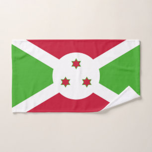 Hand Towel with Flag of Burundi