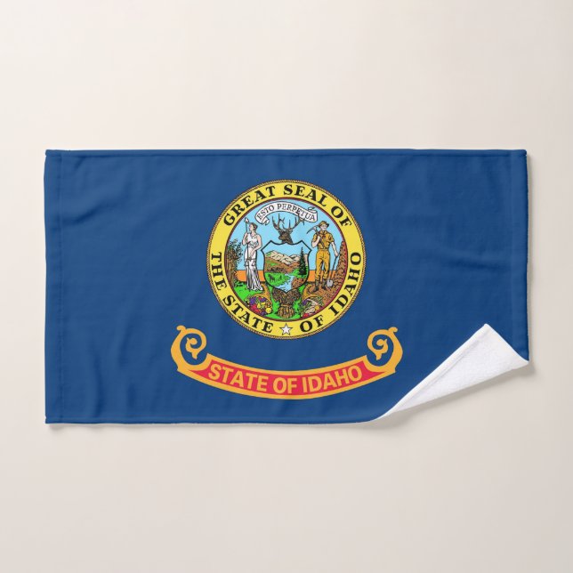 Hand Towel with Flag of Idaho State, USA (Hand Towel)