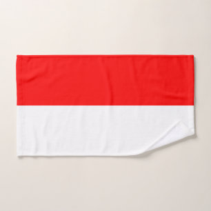 Hand Towel with Flag of Indonesia