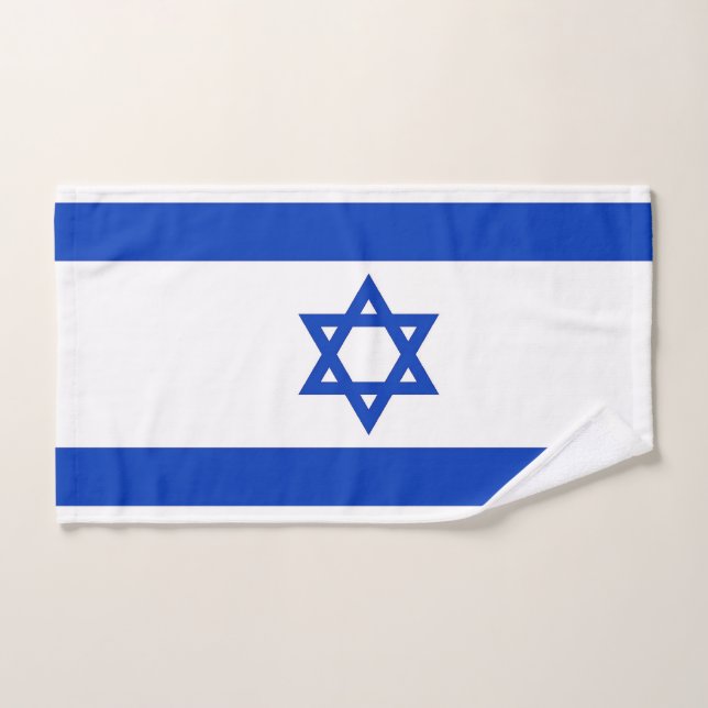 Hand Towel with Flag of Israel (Hand Towel)